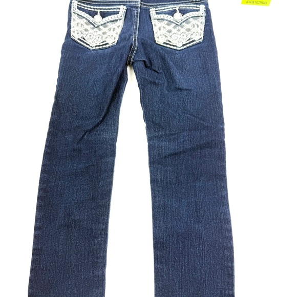 Faded Glory Girls Size 5 Bootcut Jeans with Embroidered Back Pockets - Picture 7 of 10